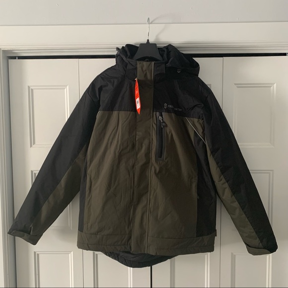 Free Country Other - Free Country 3-in-1 Systems Jacket In Olive/Black NWT